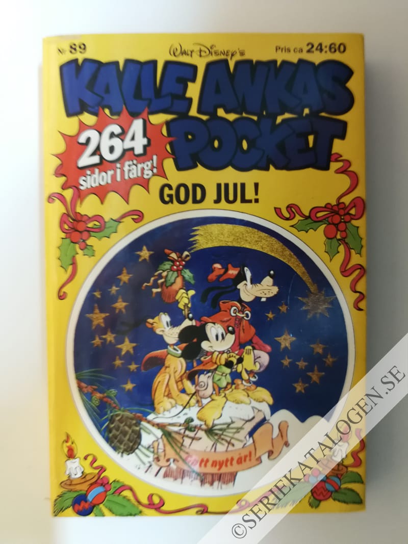 Framsida på Kalle Ankas pocket #89 - God Jul! (1987)