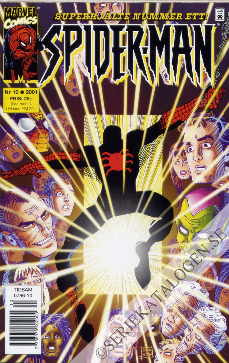 Framsida på Spider-Man #10 (2001)