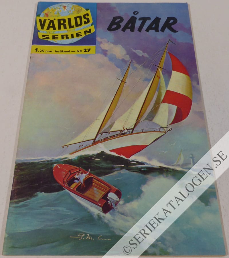 Framsida på Världsserien Båtar (1962)