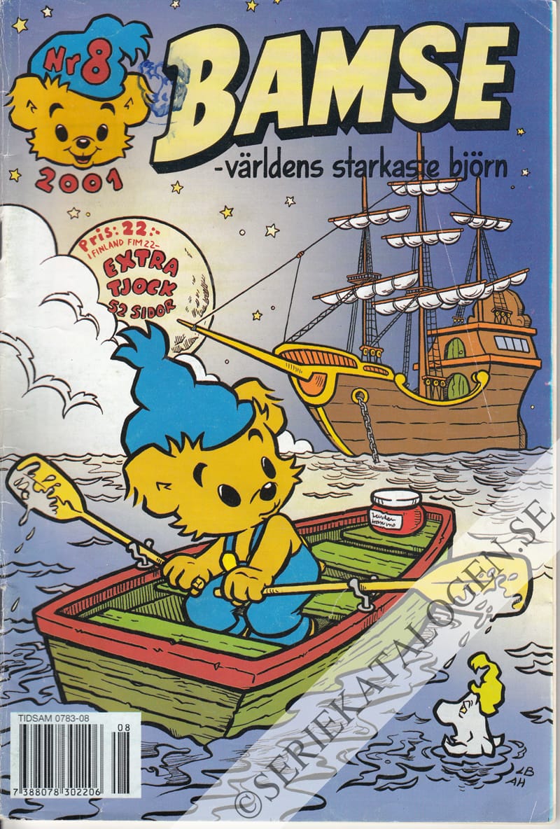 Framsida på Bamse #8 (2001)