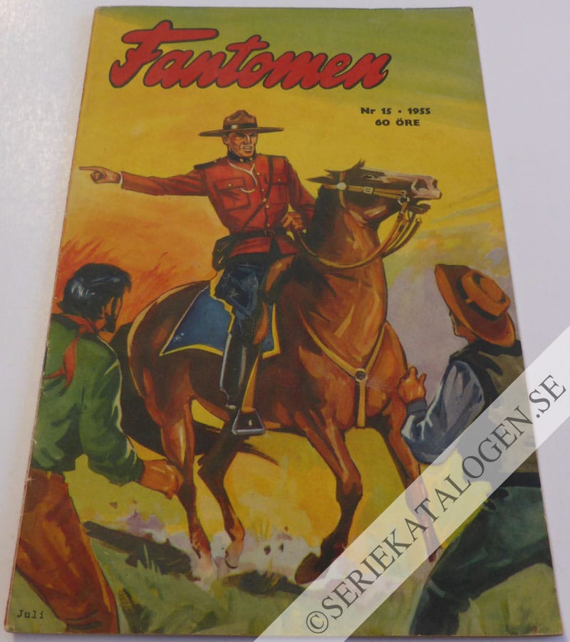 Framsida på Fantomen #15 (1955)