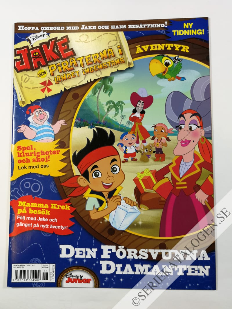 Framsida på Disney special Jake och piraterna i landet Ingenstans (2013)