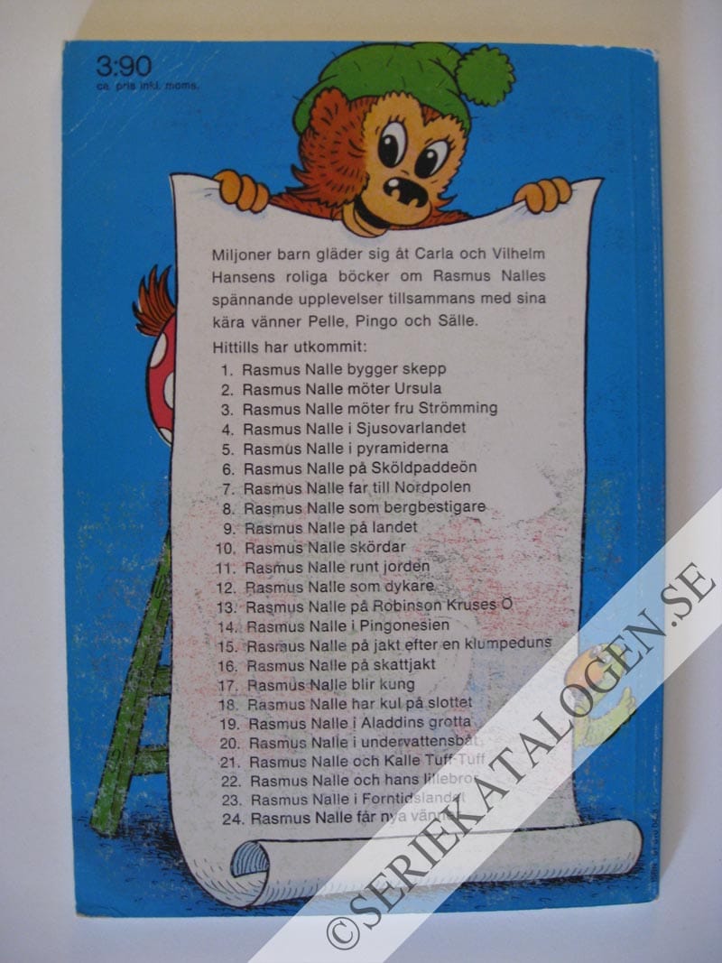 Baksida på Rasmus Nalle får nya vänner (1973)