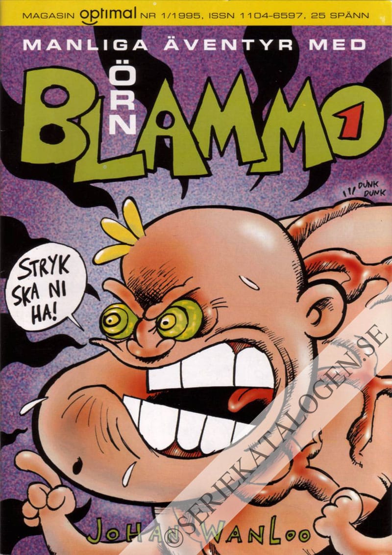 Framsida på Magasin Optimal Manliga äventyr med Örn Blammo (1995)