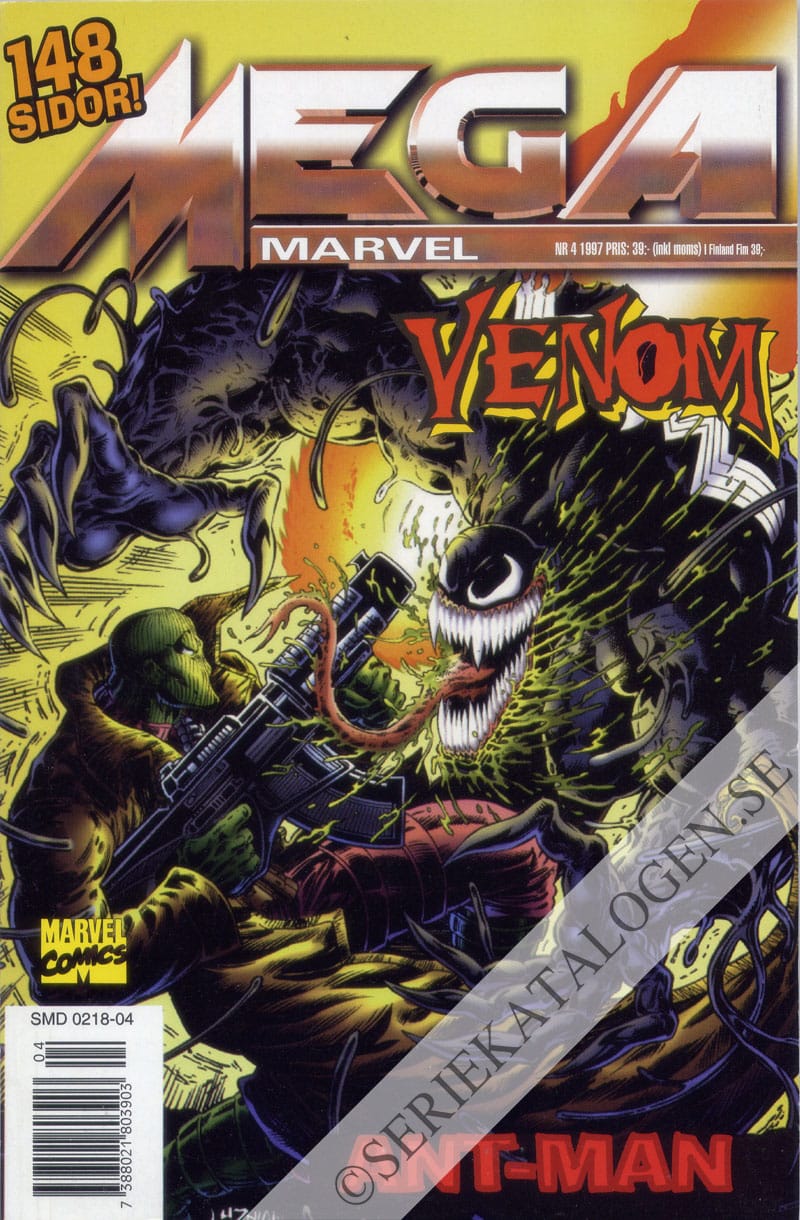 Framsida på Mega Marvel Venom (1997)