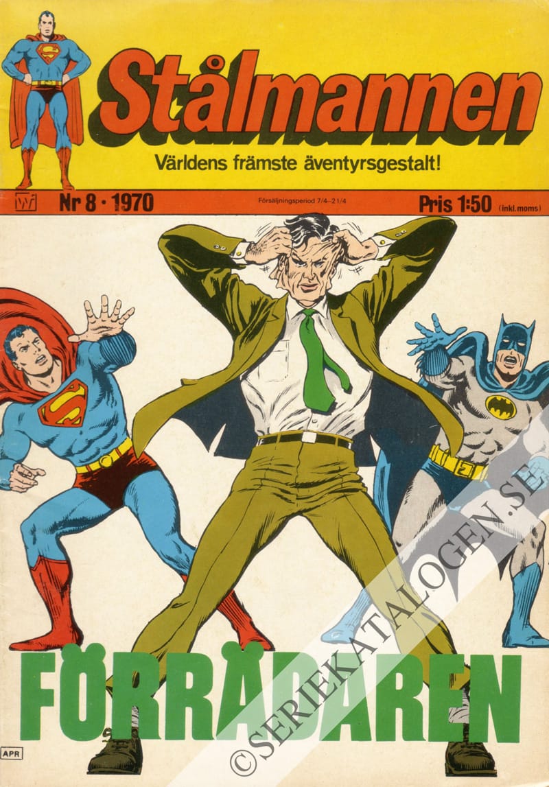 Framsida på Stålmannen #8 (1970)