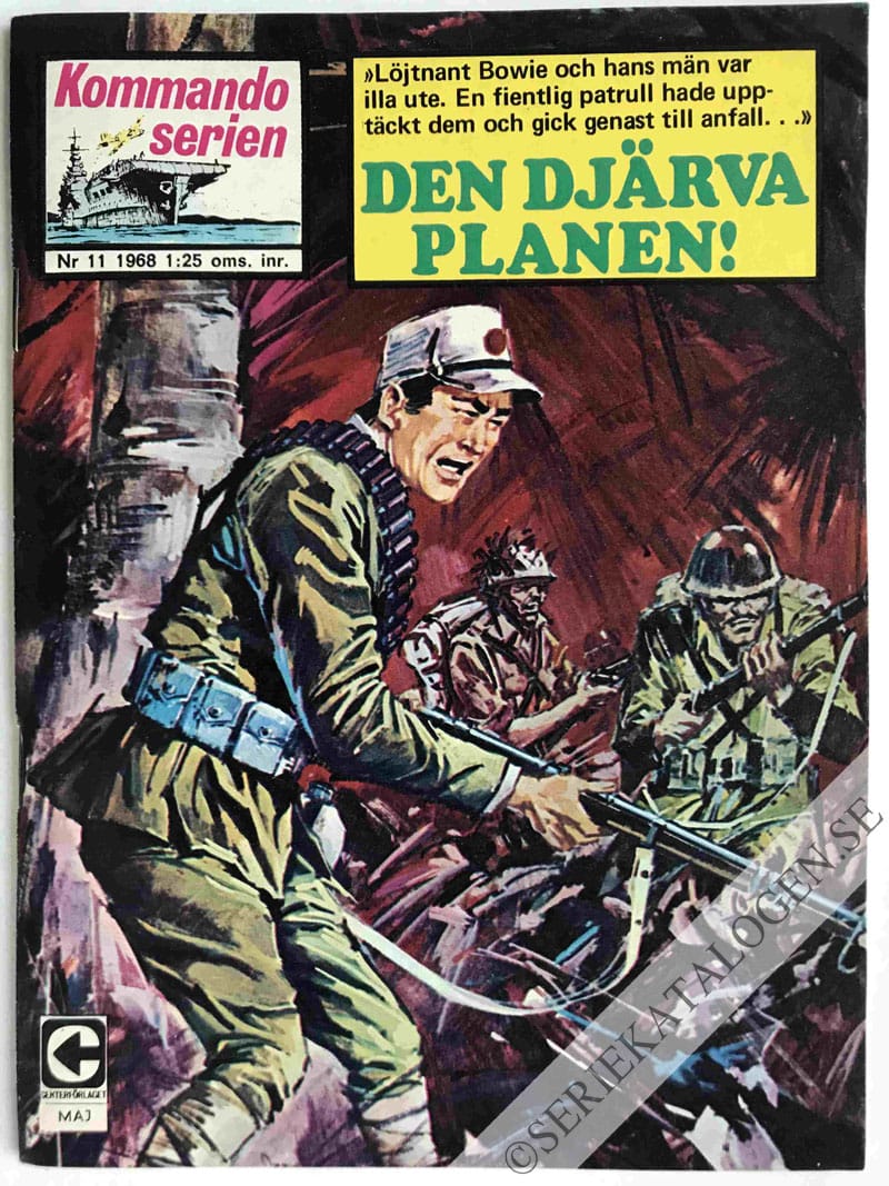 Framsida på Kommandoserien #11 - Den djärva planen! (1968)