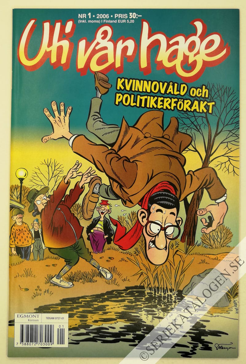 Framsida på Uti vår hage Kvinnovåld och politikerförakt (2006)
