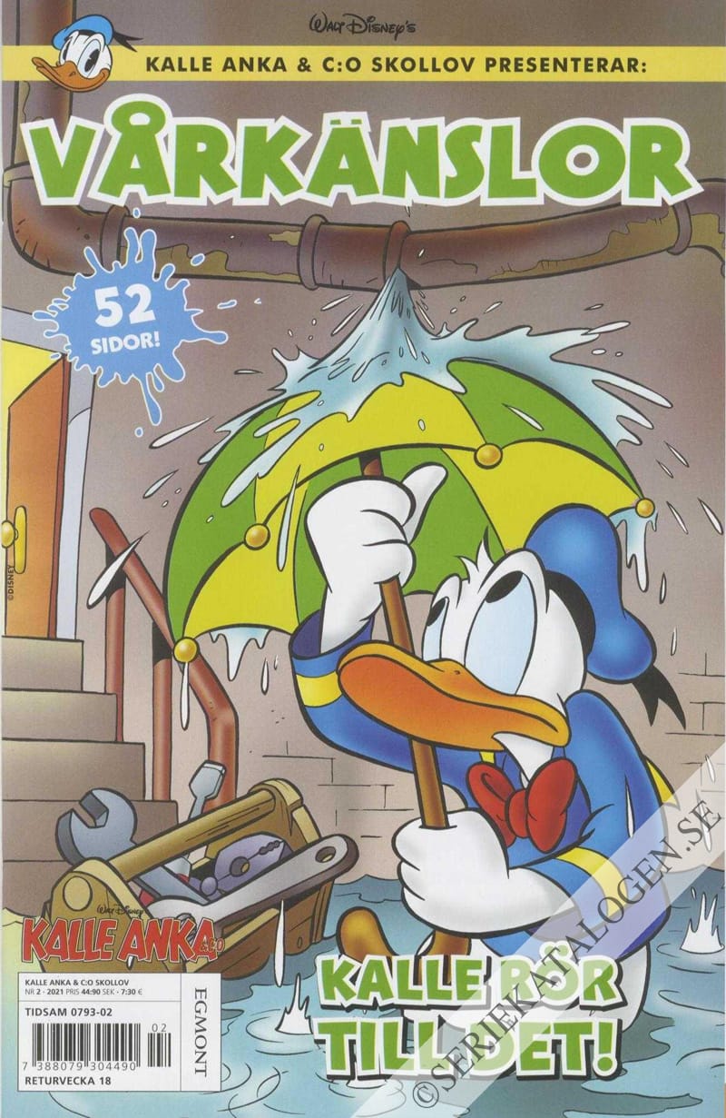 Framsida på Kalle Anka & C:o - Skollov Kalle Anka & C:o skollov presenterar: Vårkänslor (2021)