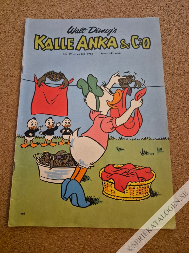 Framsida på Kalle Anka & C:o #39 (1962)