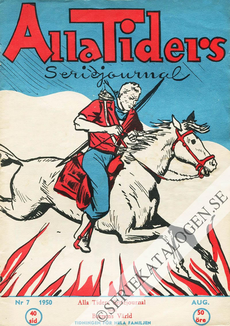 Framsida på Alla tiders seriejournal #7 (1950)