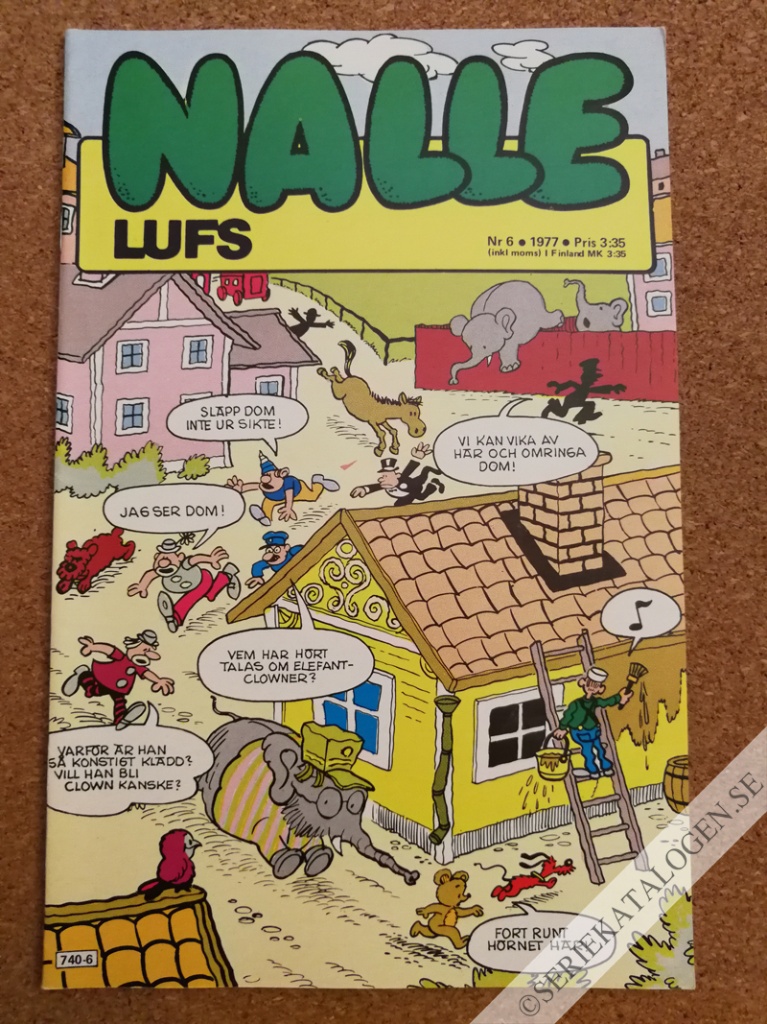 Framsida på Nalle Lufs #6 (1977)