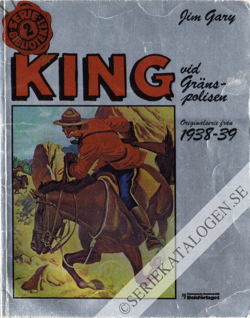Framsida på Seriebiblioteket King vid gränspolisen 1938-39 (1976)