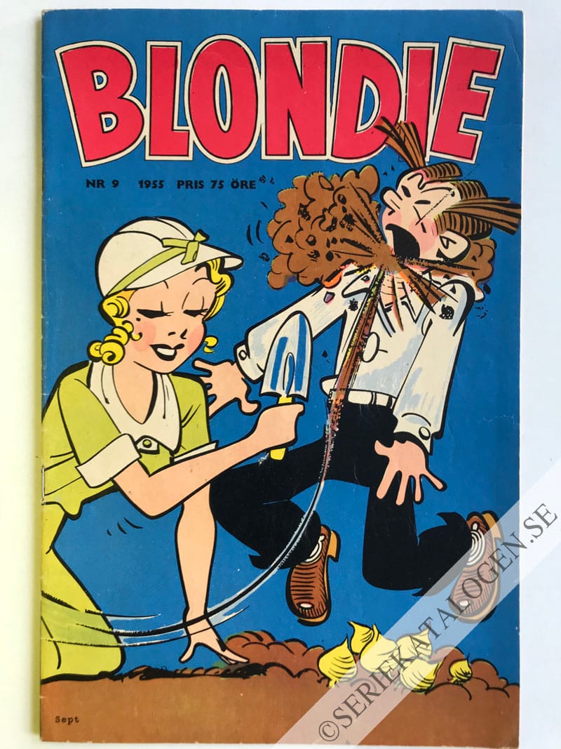 Framsida på Blondie #9 (1955)