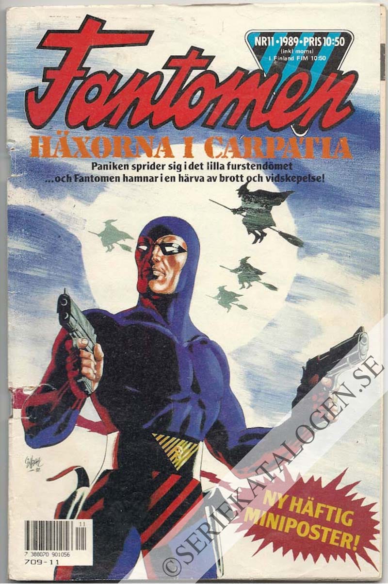 Framsida på Fantomen #11 (1989)