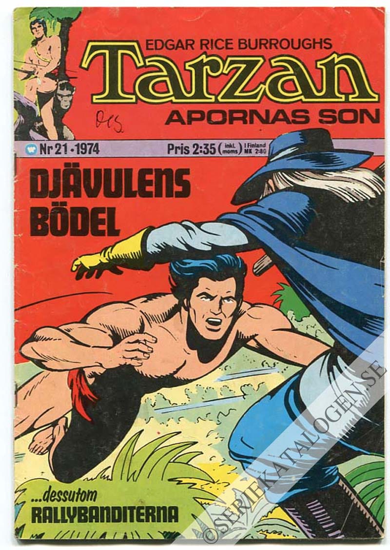 Framsida på Tarzan #21 (1974)