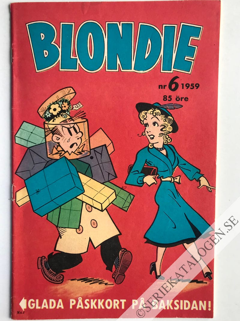 Framsida på Blondie #6 (1959)