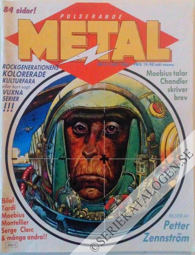 Framsida på Pulserande metal #3 (1984)