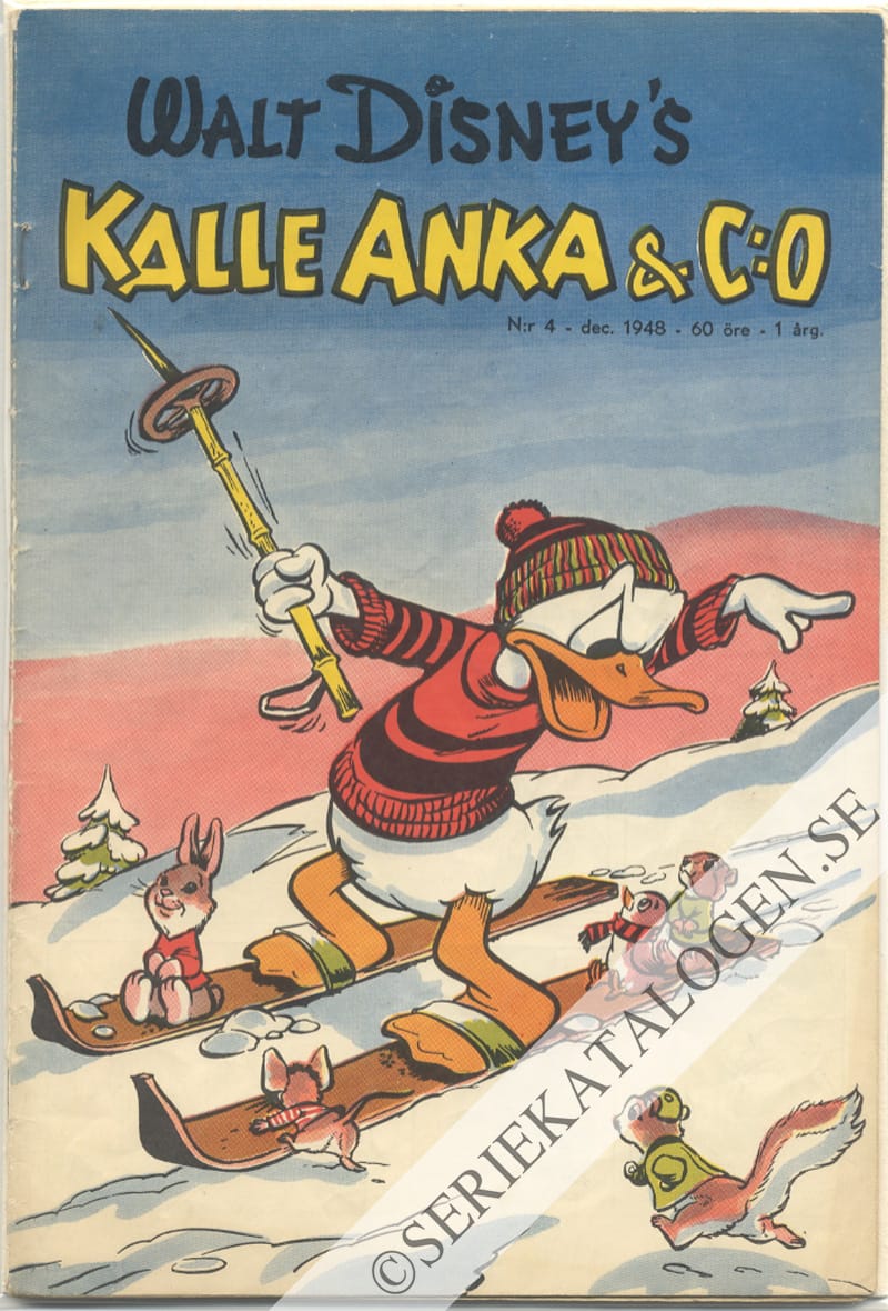Framsida på Kalle Anka & C:o #4 (1948)