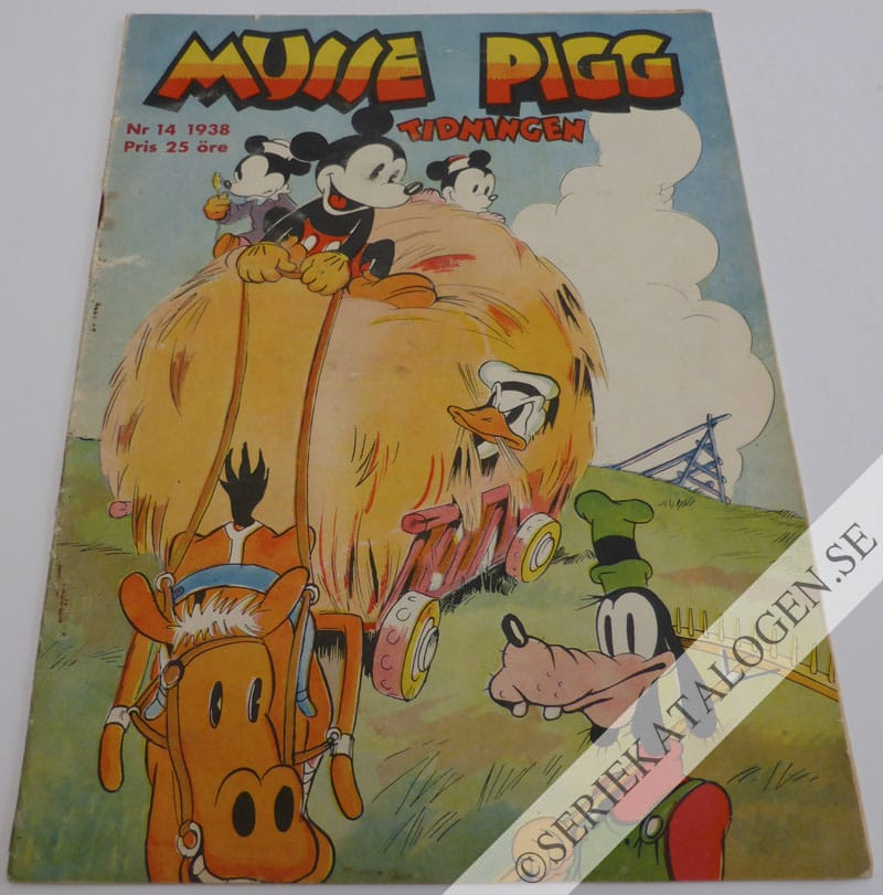 Framsida på Musse Pigg-tidningen #14 (1938)