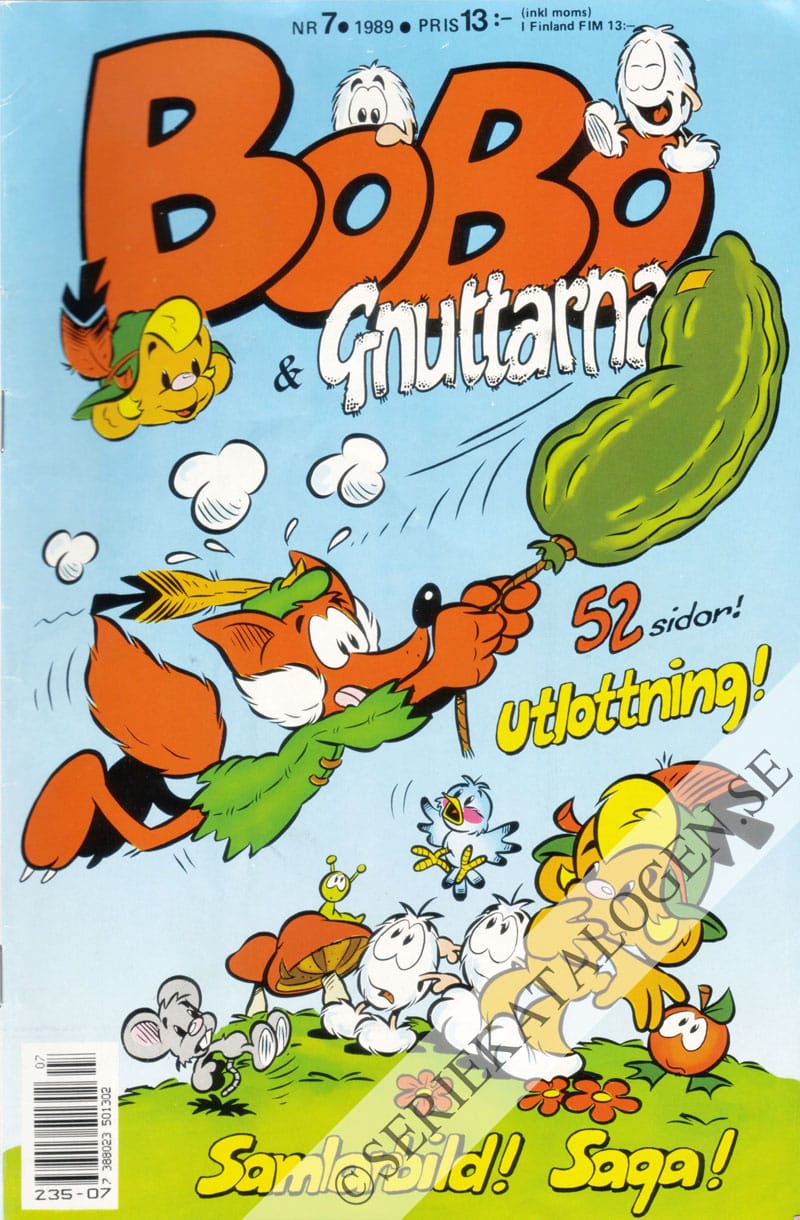 Framsida på Bobo & Gnuttarna #7 (1989)