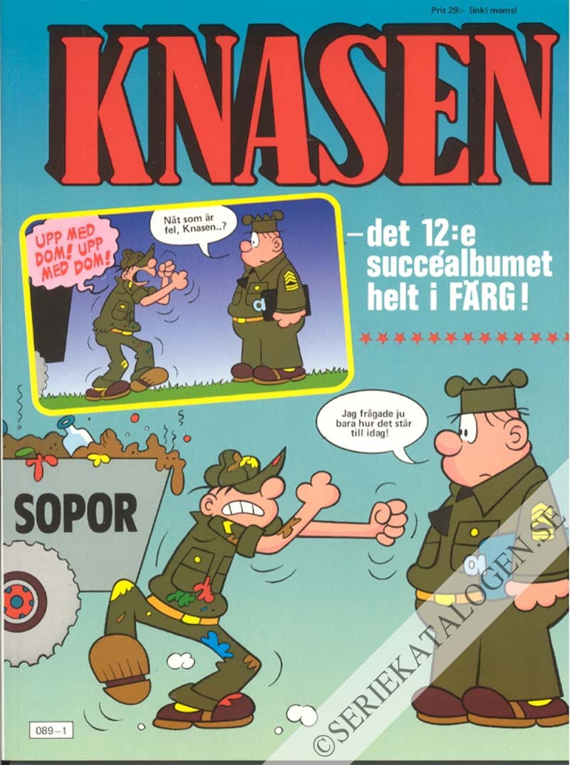 Framsida på Knasen Det 12:e succéalbumet helt i färg (1988)