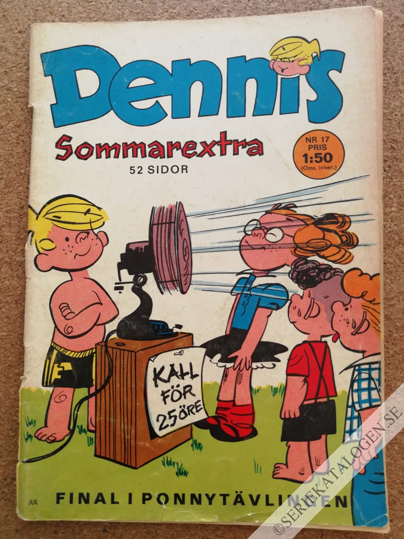 Framsida på Dennis #17 (1967)