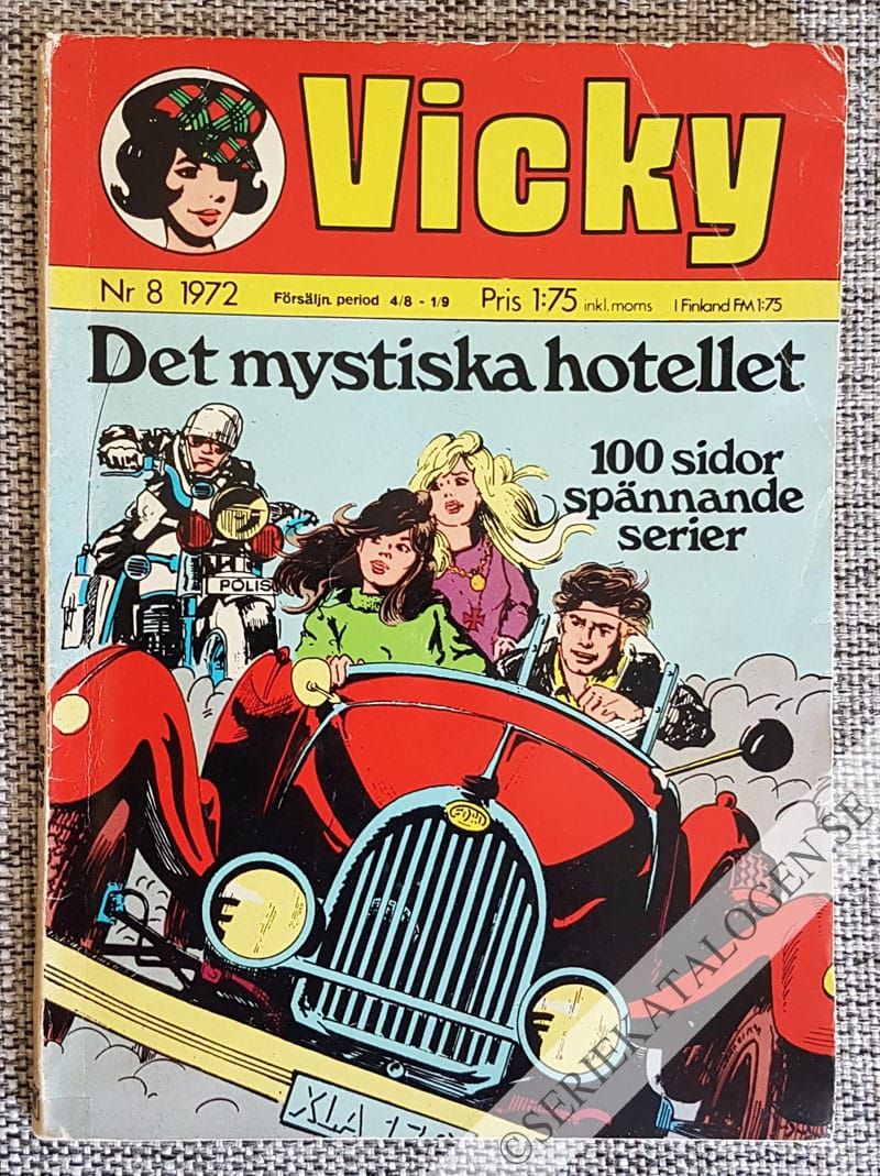 Framsida på Vicky #8 (1972)