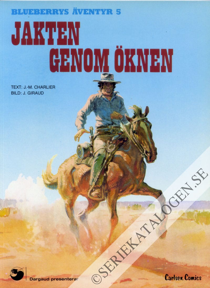 Framsida på Blueberrys äventyr Jakten genom öknen (1981)