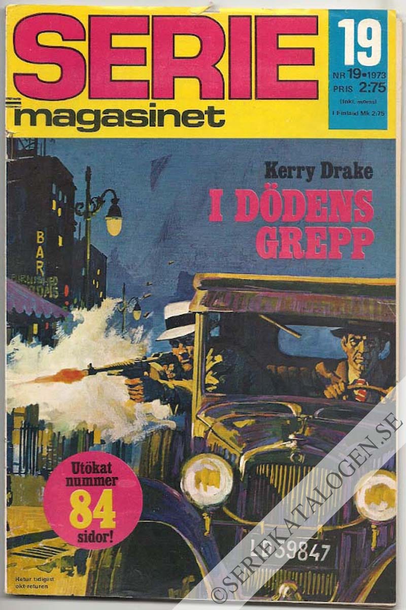 Framsida på Seriemagasinet #19 (1973)