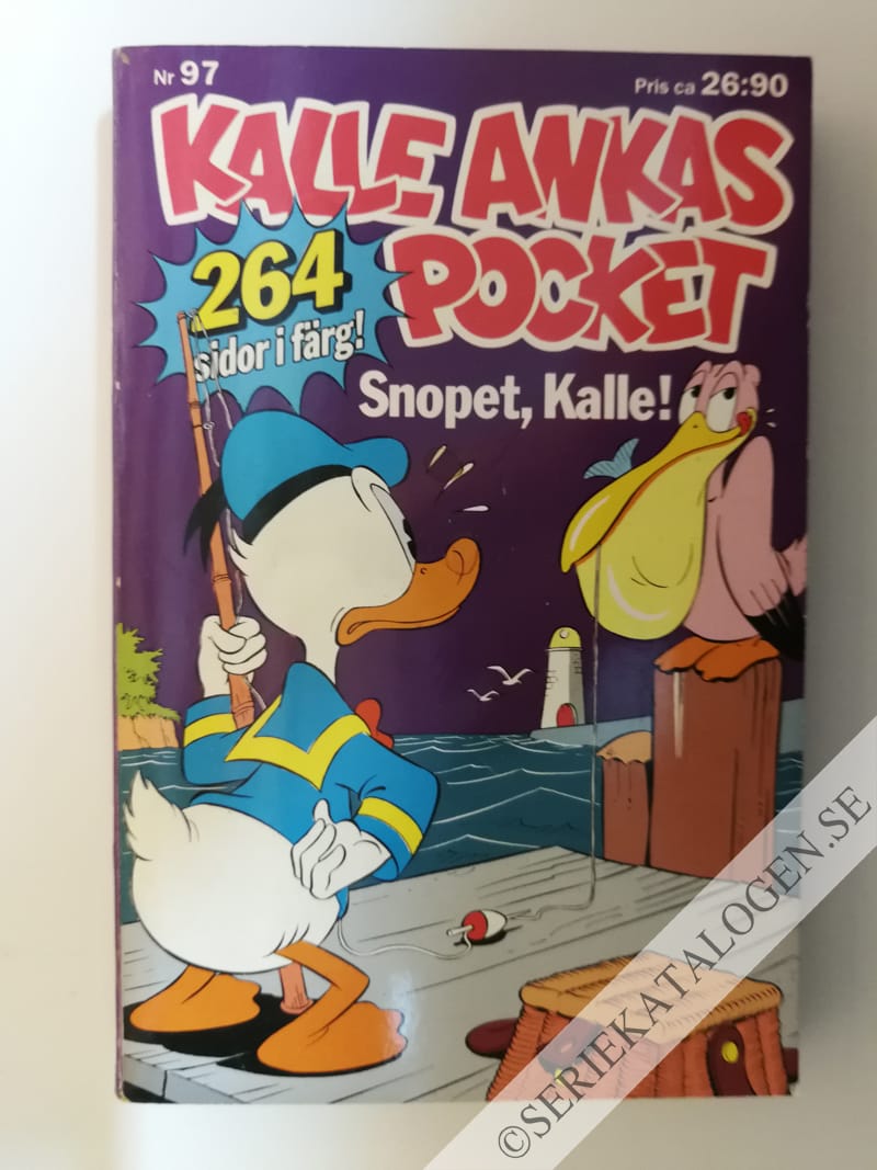 Framsida på Kalle Ankas pocket #97 - Snopet, Kalle! (1988)