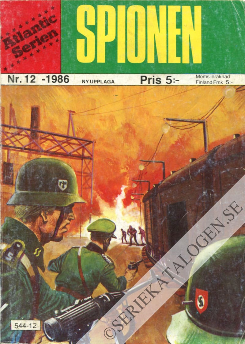 Framsida på Atlanticserien #12 - Spionen (1986)