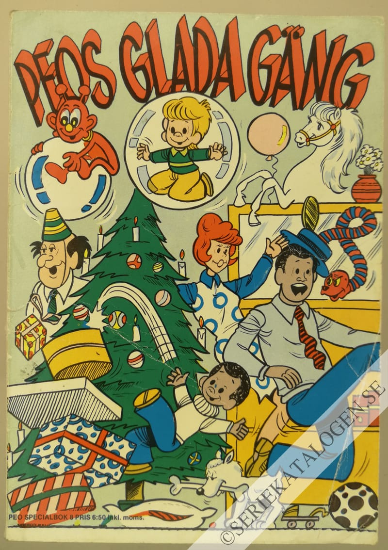 Framsida på Peo specialbok Peos glada gäng (1975)