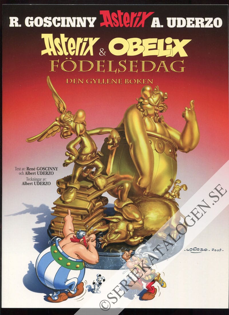 Framsida på Asterix Asterix & Obelix födelsedag - den gyllene boken (2009)