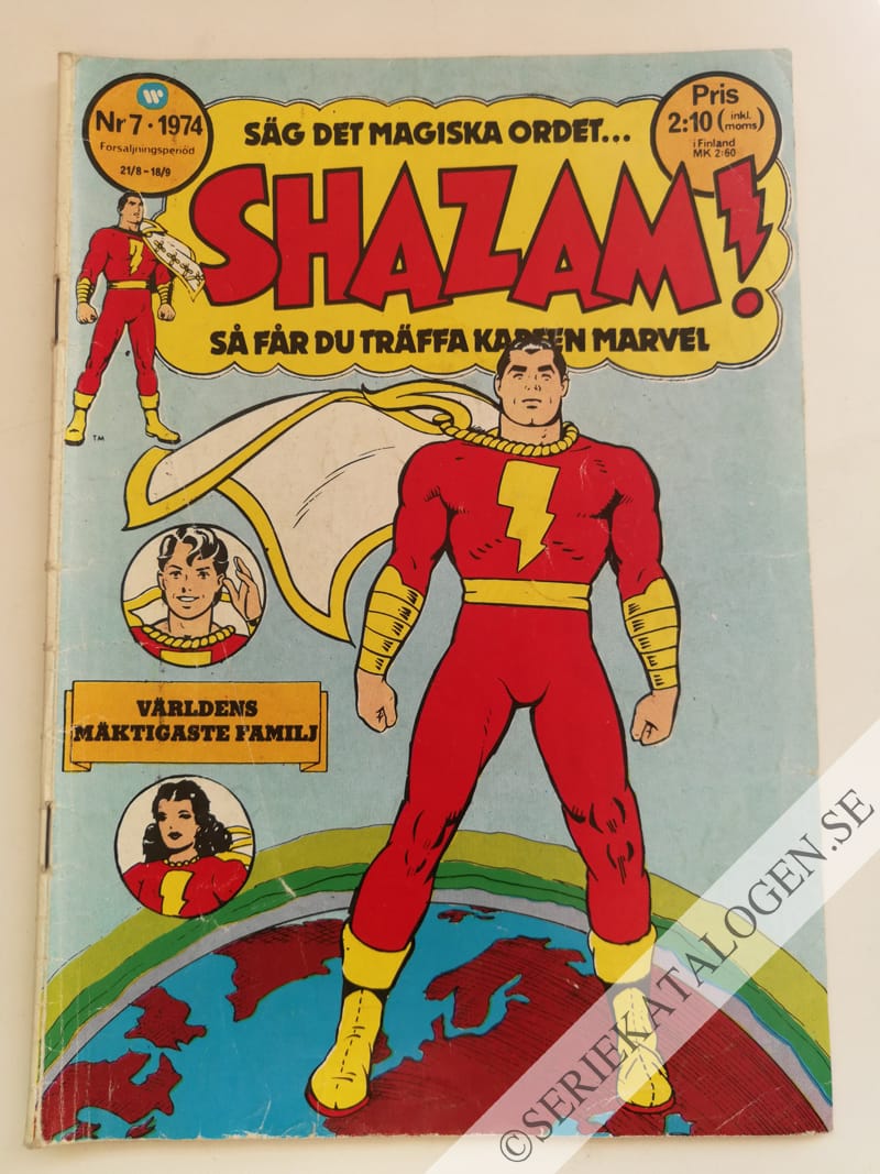 Framsida på SHAZAM! #7 (1974)