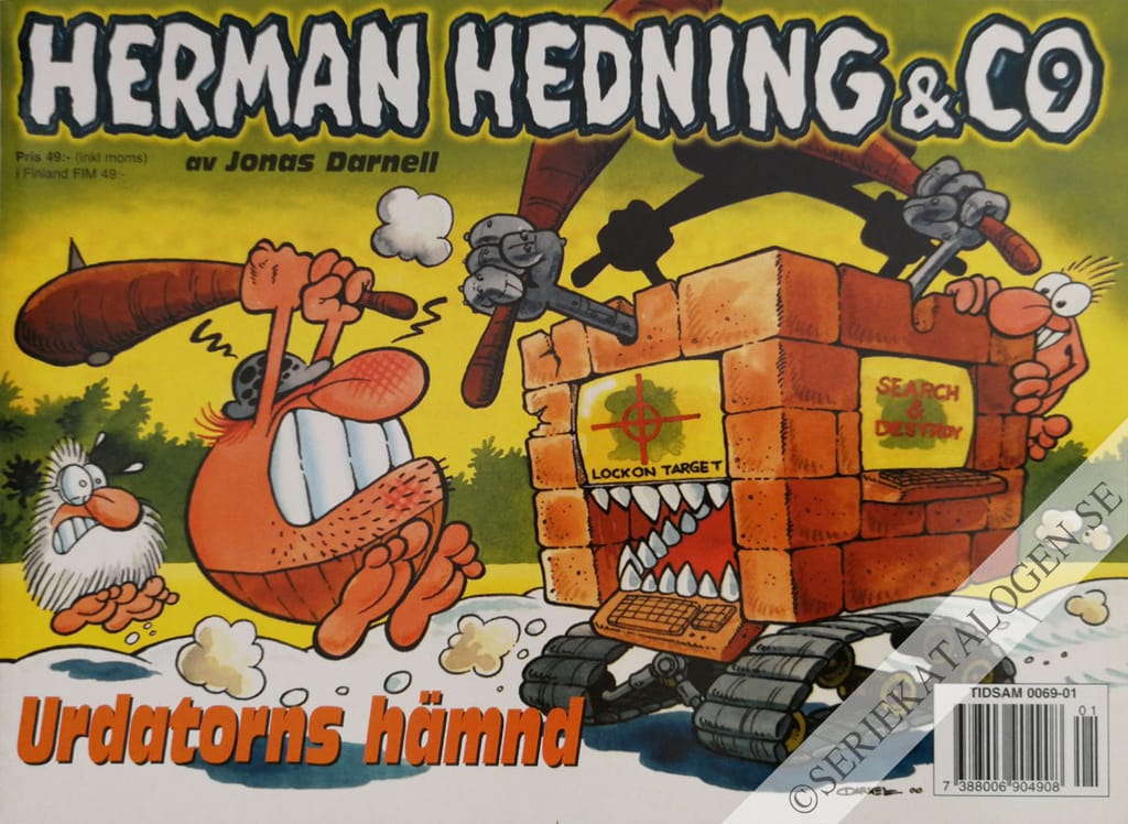 Framsida på Herman Hedning & co Urdatorns hämnd (2000)
