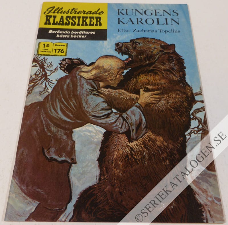 Framsida på Illustrerade Klassiker #176 - Kungens karolin (1965)