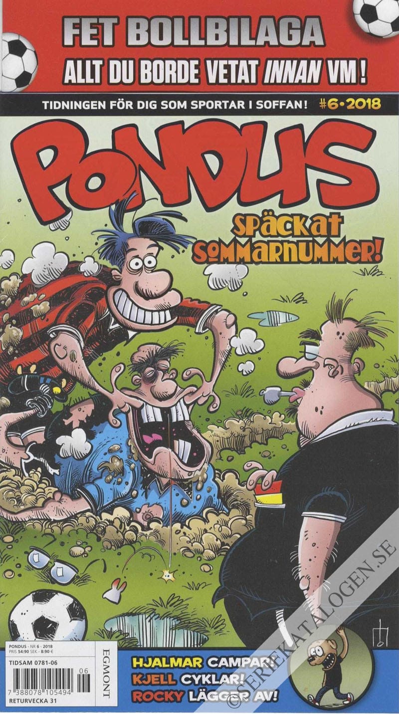 Framsida på Pondus #6 (2018)