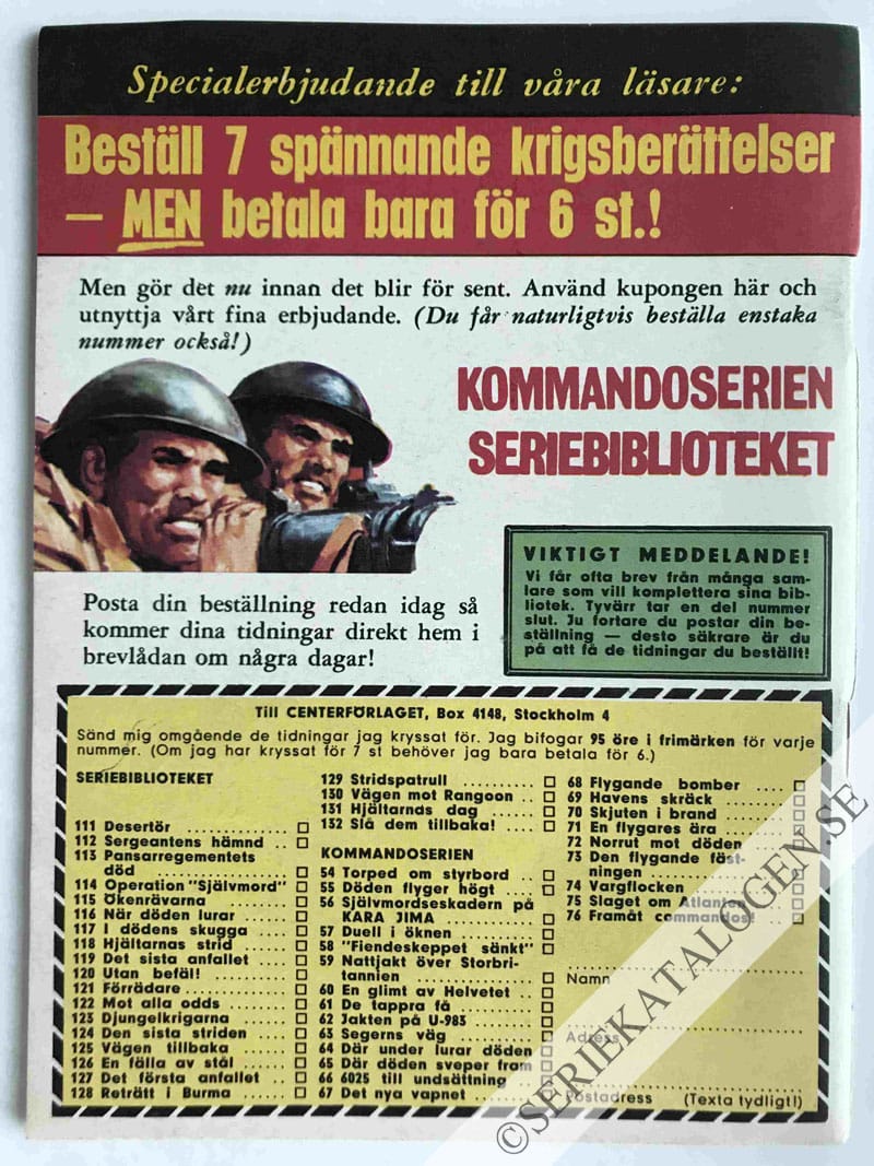Baksida på Terror från luften (1966)
