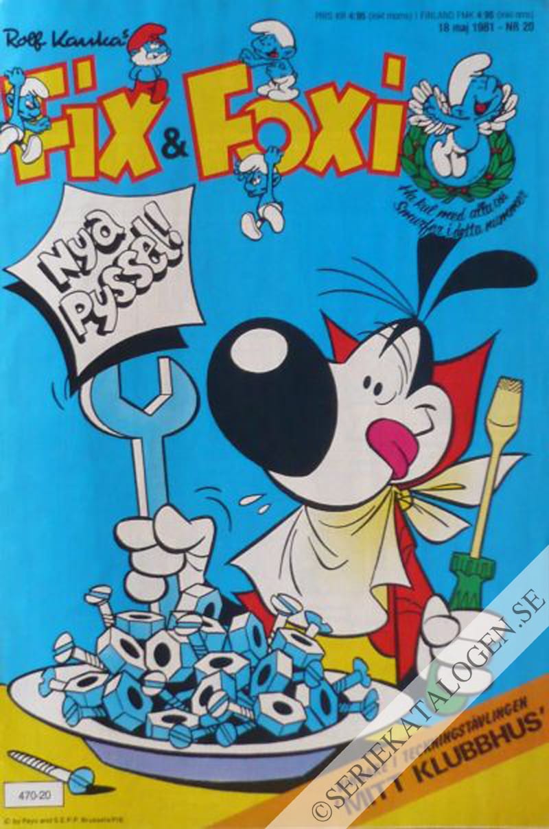 Framsida på Fix och Foxi #20 (1981)