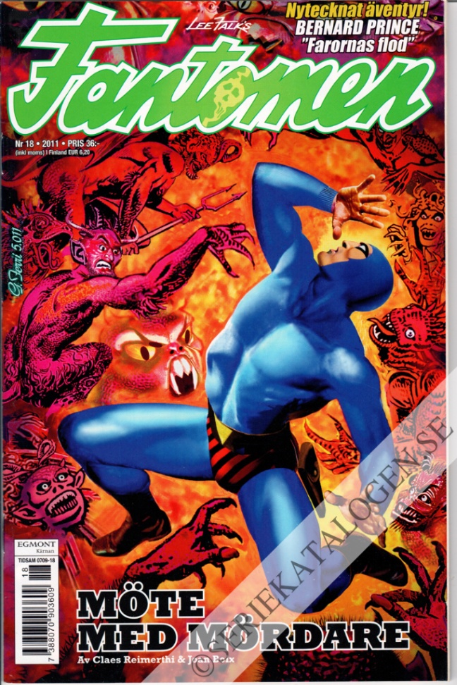 Framsida på Fantomen #18 (2011)