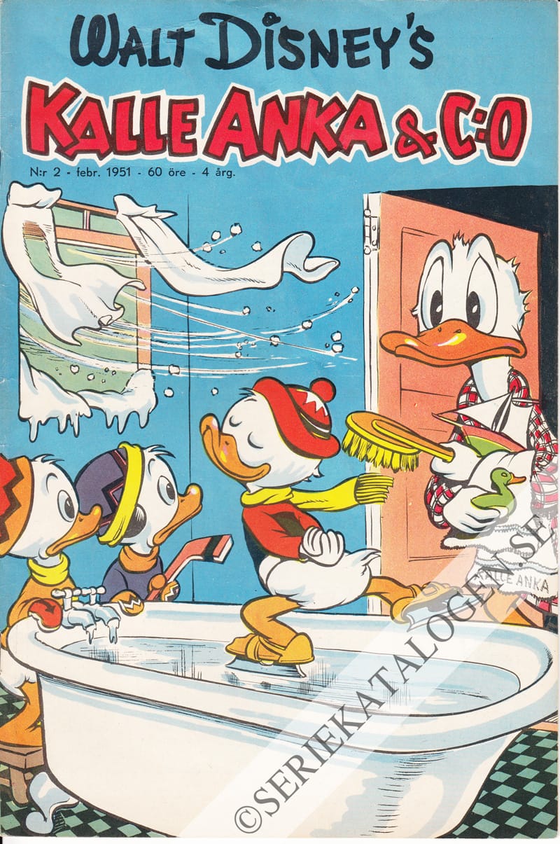 Framsida på Kalle Anka & C:o #2 (1951)