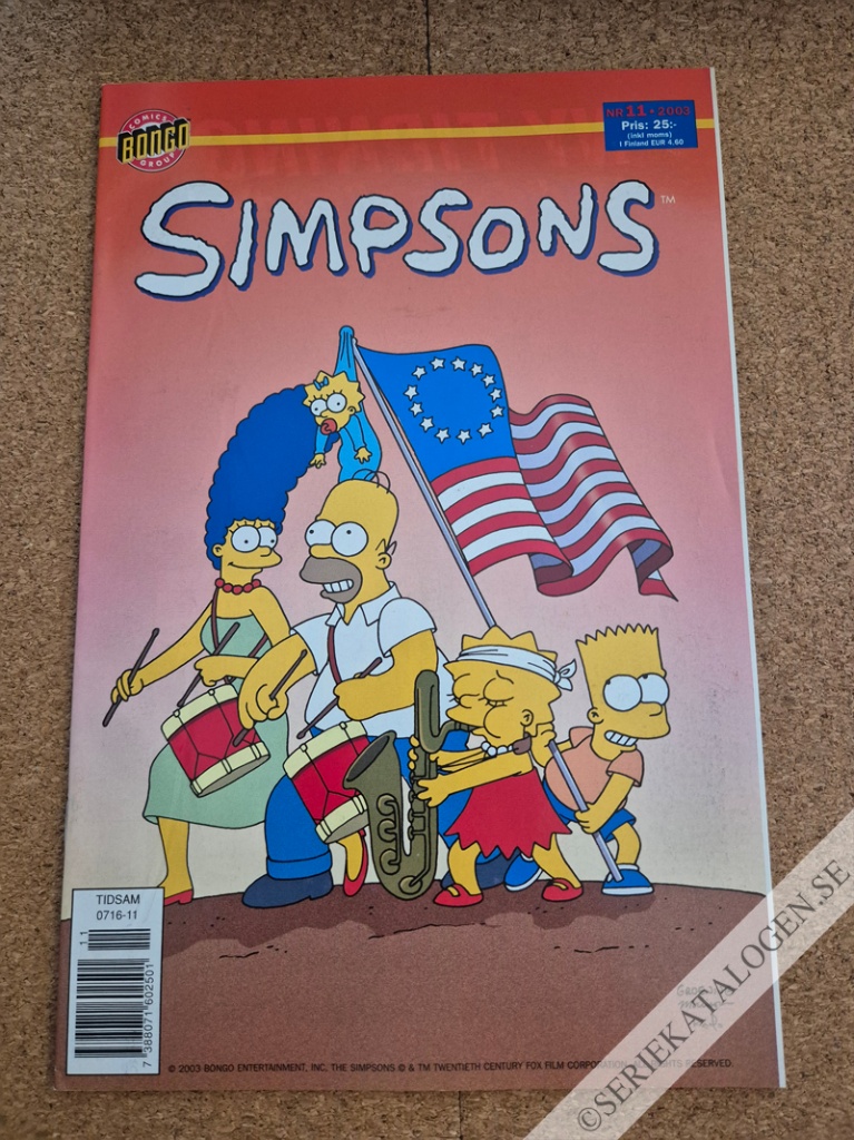 Framsida på Simpsons #11 (2003)
