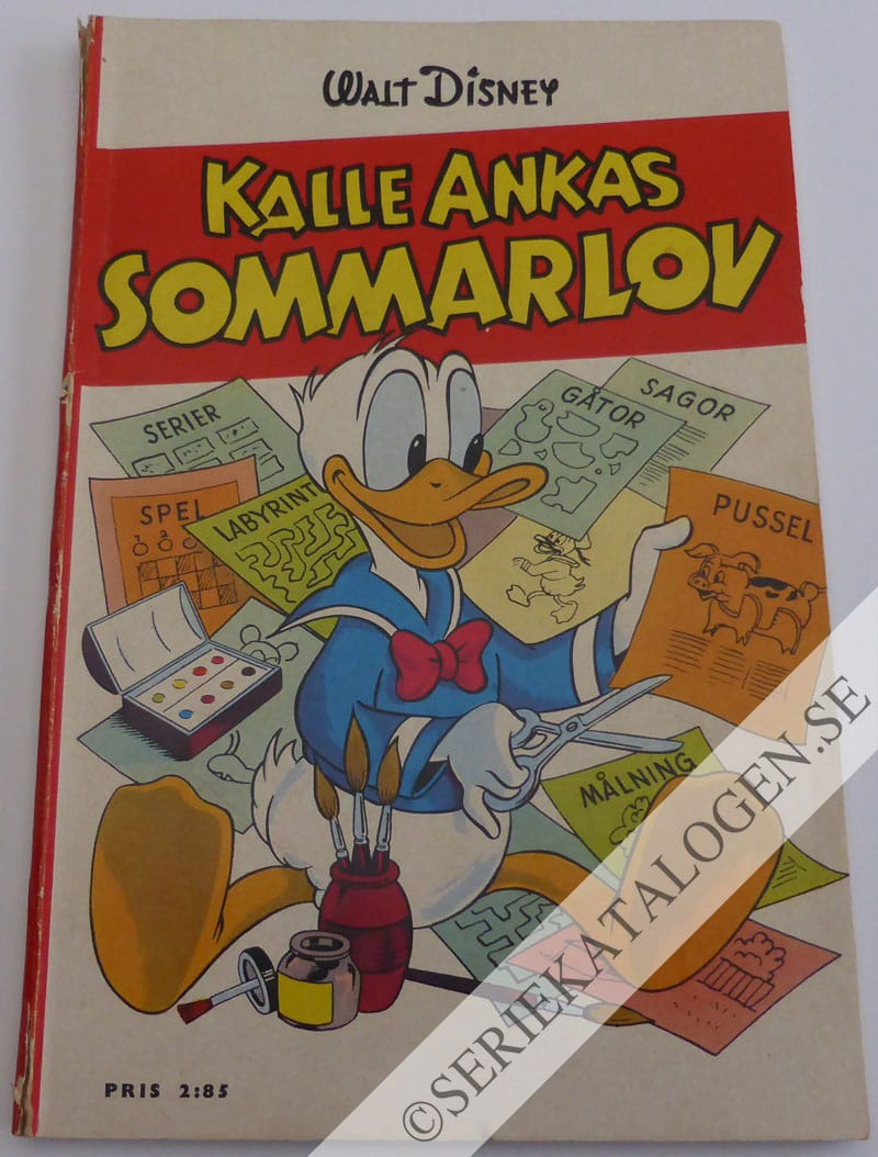 Framsida på Kalle Ankas sommarlov/julkul/jul-kul / Vinterkul med Kalle Anka Kalle Ankas sommarlov (1958)