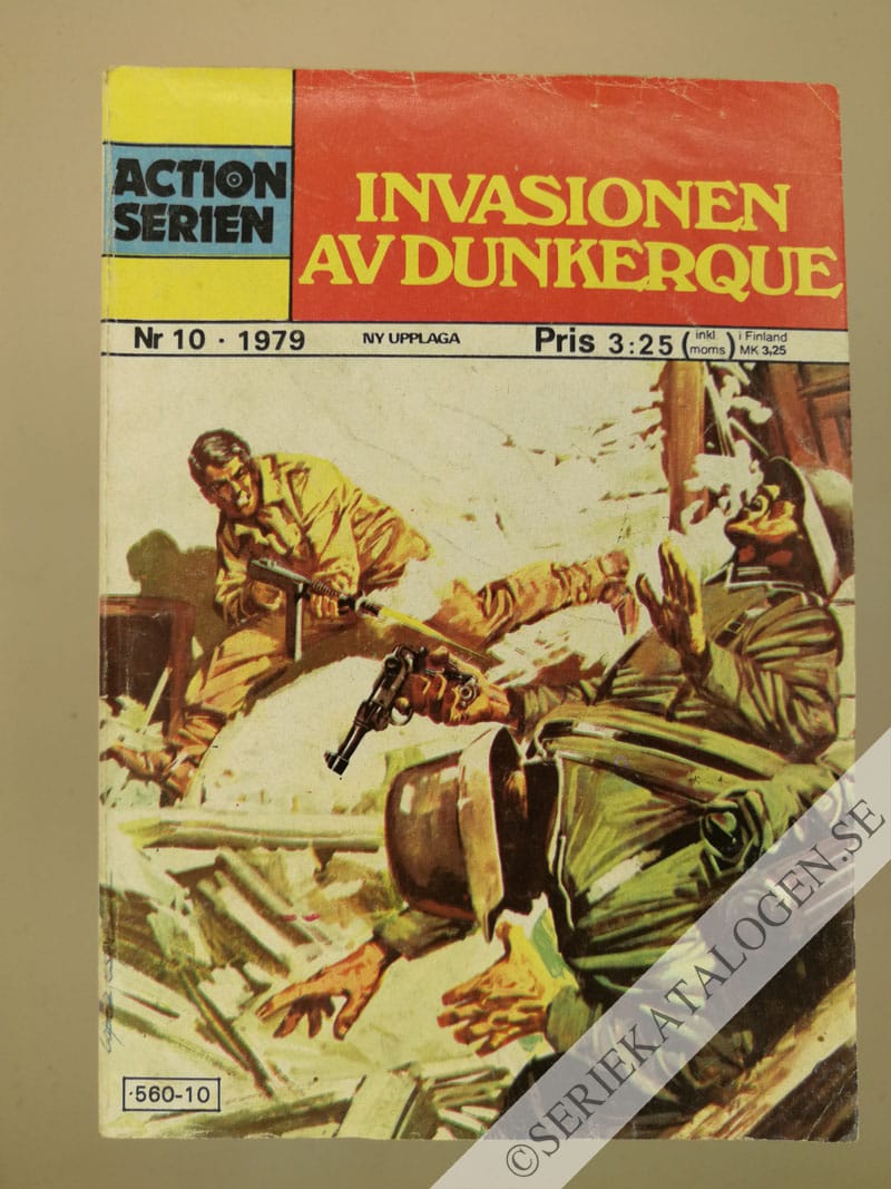 Framsida på Actionserien Invasionen av Dunkerque (1979)