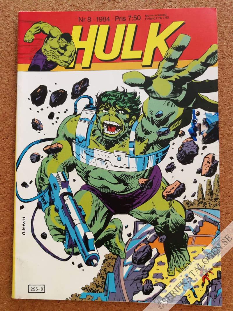 Framsida på Hulk #8 (1984)