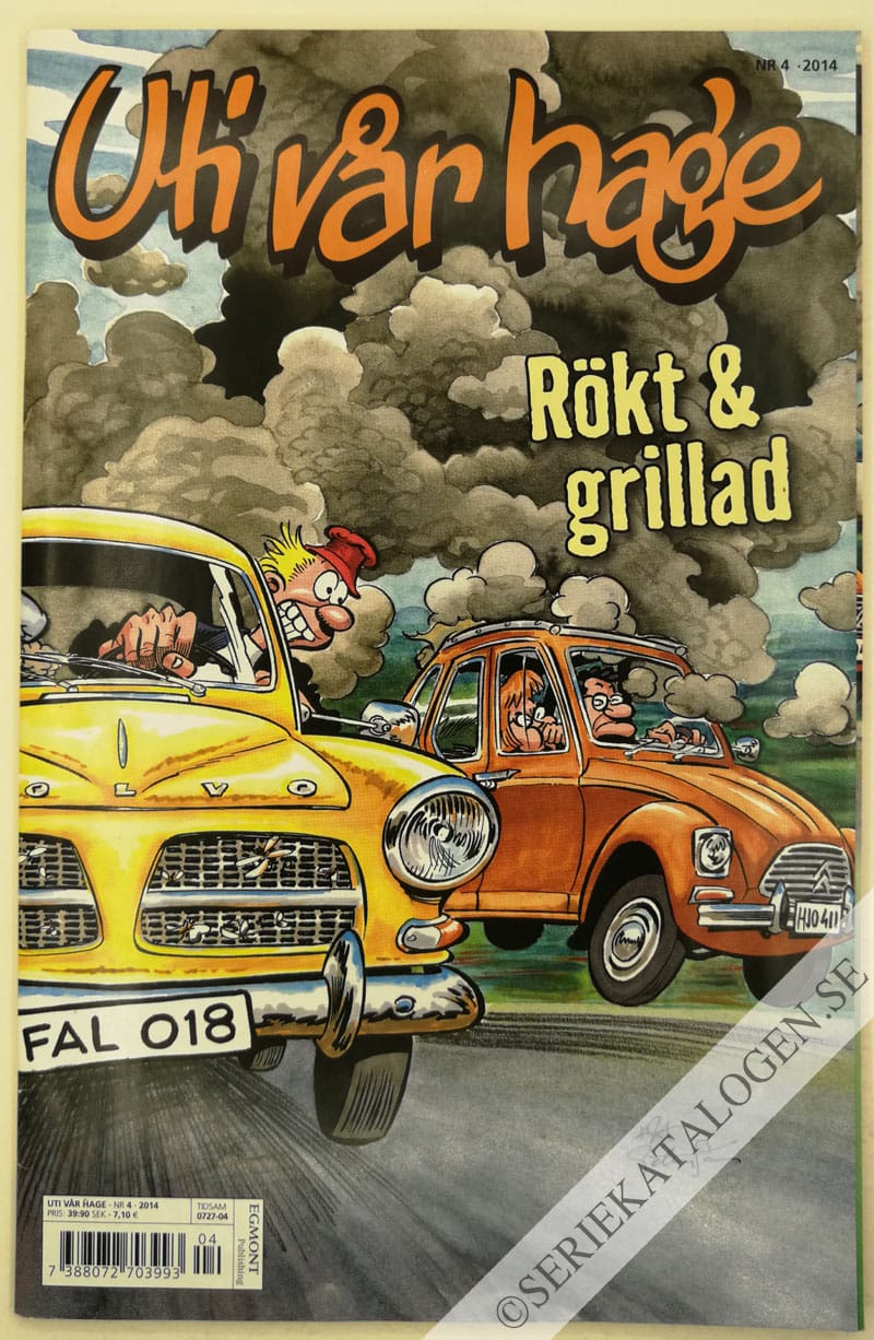Framsida på Uti vår hage #4 - Rökt & grillad (2014)