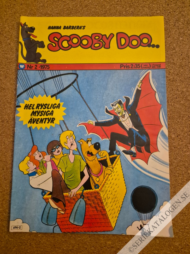 Framsida på Scooby Doo #2 (1975)