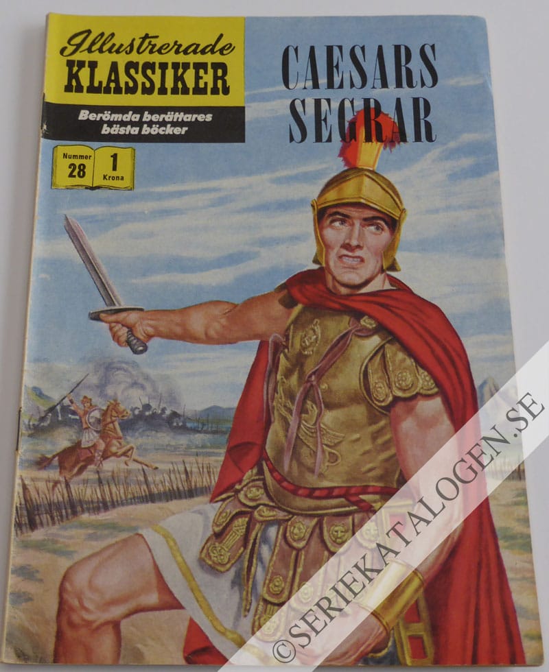Framsida på Illustrerade Klassiker Caesars segrar (1957)
