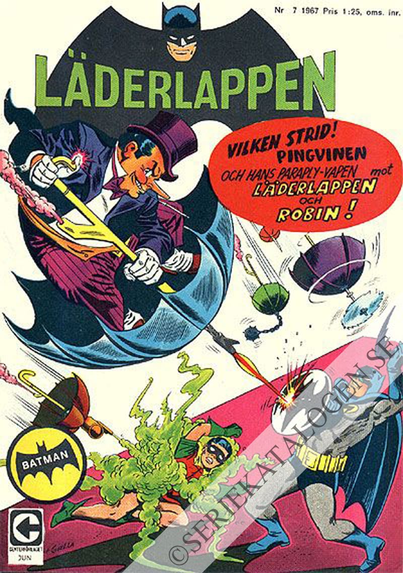 Framsida på Läderlappen och Robin #7 (1967)